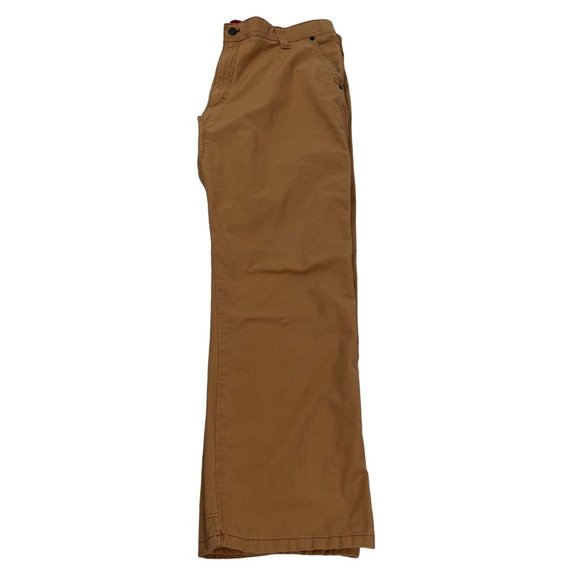 WRANGLER Pants Men's 40x32 5-Pocket Canvas Cotton Straight Leg Zip Closure Brown - Picture 7 of 11